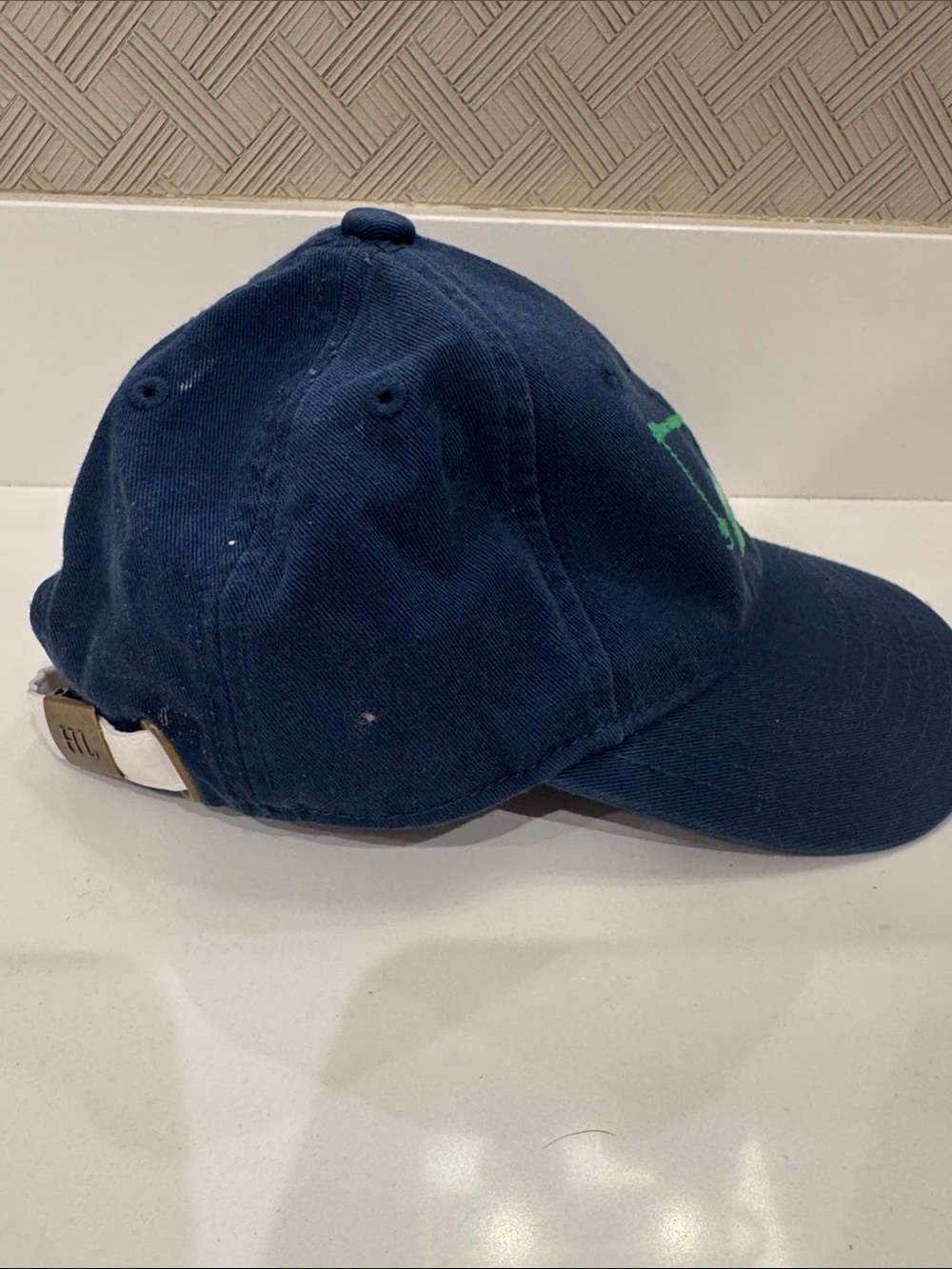 Harding Lane Kids Navy Blue Cap with Green Crane Truck Embroidery - Picture 3 of 9